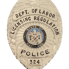 DEPT. OF LABOR Licensing Regulation Police 324 Badges