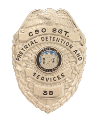 CSO SGT. Pretrial Detention and Services 38 badges
