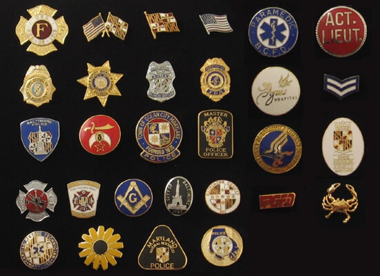Collection of custom lapel pins