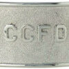 custom buckle with applied letters