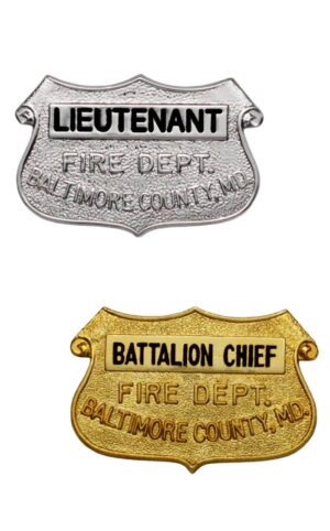 Baltimore County Fire Department Collar Device (Sold per pair)