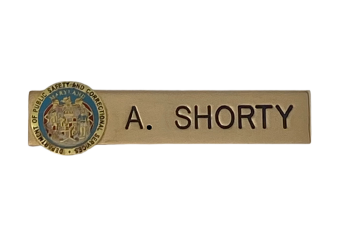 nameplate with enamel seal