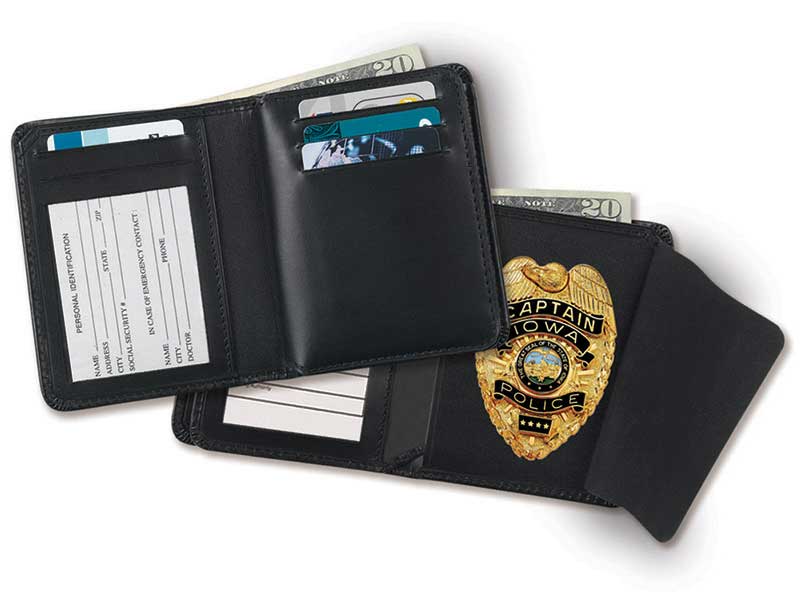 Custom Leather Badge Wallets For Sale, Personalized Police Badge