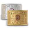 buckle rhodium or gold finish