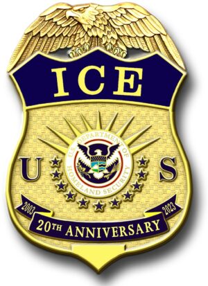 ICE 20th Anniversary Badge