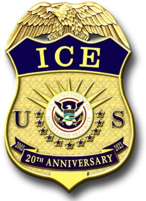 ICE 20th Anniversary Badge