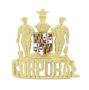 MD state crest hat device with colored seal