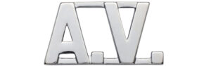 Collar Letter, 1/2" - A.V. <br /> (Sold per piece, NOT per pair)