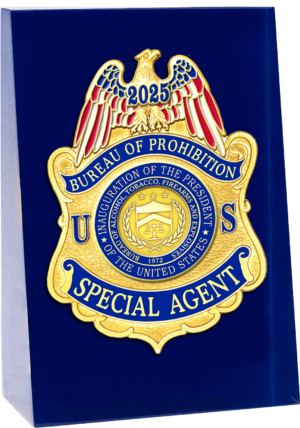 2025 ATF Inaugural badge in embedment