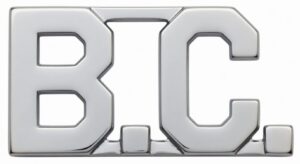 Collar Letter, 1/2" - B.C. <br /> (Sold per piece, NOT per pair)