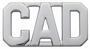 Collar Letter, 1/2" - CAD <br /> (Sold per piece, NOT per pair)
