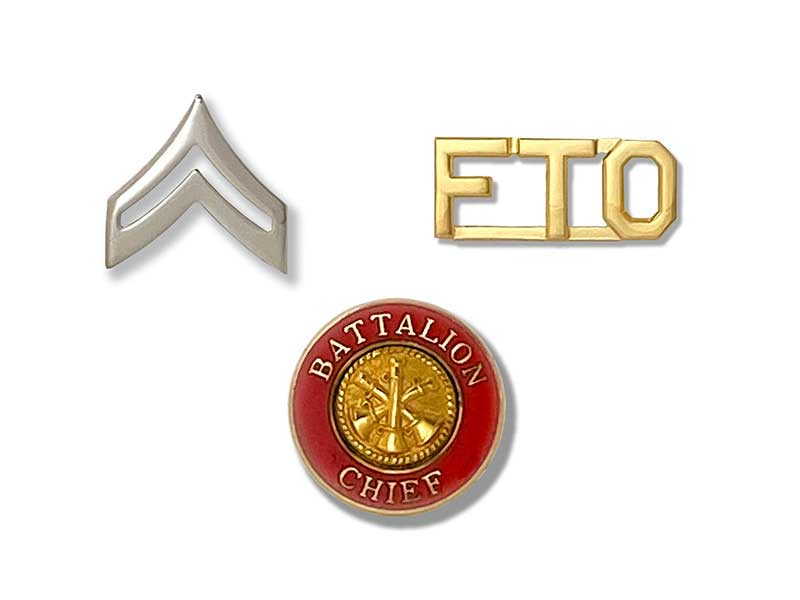 Composite of custom insignias