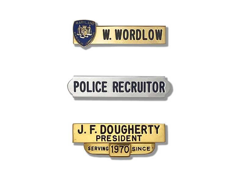 Composite of custom nameplates
