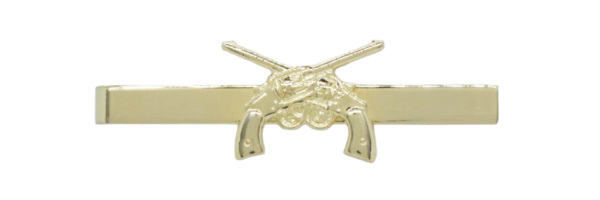 TIE BAR, 2-3/8" W/ CROSSED GUNS