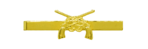 TIE BAR, 2-3/8" W/ CROSSED GUNS