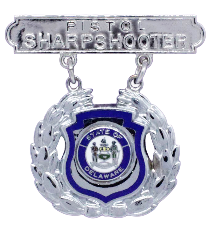 SA-Pistol Sharpshooter <br /> Raised Lettering, No Enamel