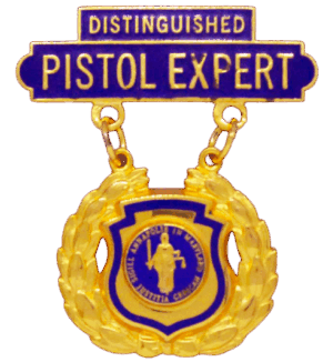 SA-Distinguished Pistol Expert<br />Raised Lettering with Enamel