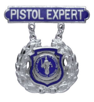 SA-Pistol Expert<br />Raised Lettering with Enamel