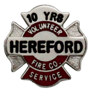 Maltese Pin - VOLUNTEER / FIRE CO. / SERVICE