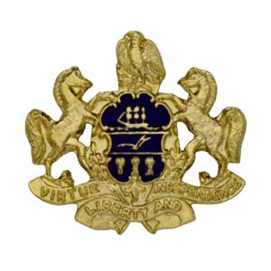 COLLAR DEVICE - 3040E <BR />Pennsylvania Crest<BR />(Sold per pair)