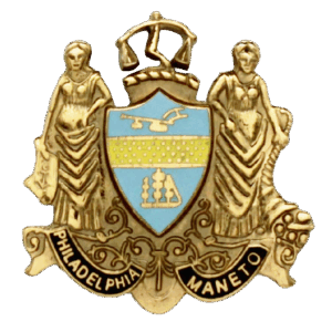 COLLAR DEVICE - 631E <BR />Philadelphia Crest<BR />(Sold per pair)