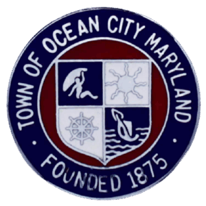 COLLAR DEVICE - Large OC FCS<BR />Town Of Ocean City Seal<BR />(Sold per pair)