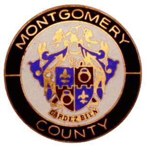 COLLAR DEVICE - Large MOCO FCS<BR />Montgomery County Seal<BR />(Sold per pair)