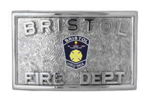 BUCKLE, SILVER, 4005, HOOK - BRISTOL / (CUSTOM PATCH) / FIRE DEPT