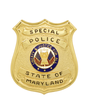 MARYLAND SPECIAL POLICE GOLD without EAGLE