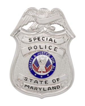 MARYLAND SPECIAL POLICE SILVER w/ EAGLE