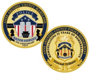 Anne Arundel County Police <BR/> 9/11 25th Anniversary Coin Two-Tone