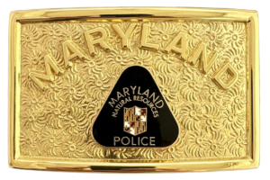 Maryland Natural Resources Police Buckle <BR /> Gold - B-4005 (S268) TO FIT 1-1/2" BELT